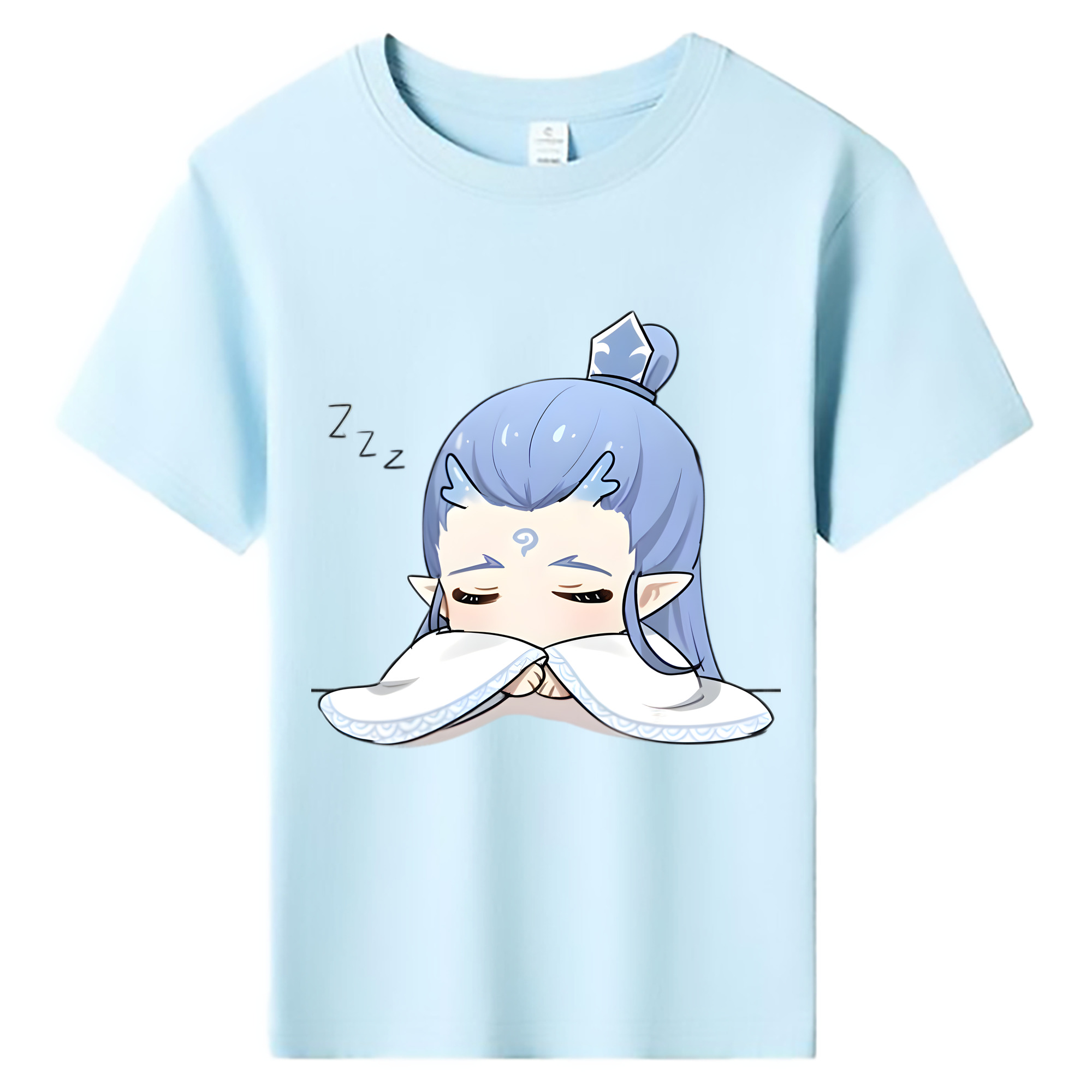 （画像用） Ne Zha 2 ナタ 魔童の大暴れ 綿100％キッズTシャツ（フロントプリント）